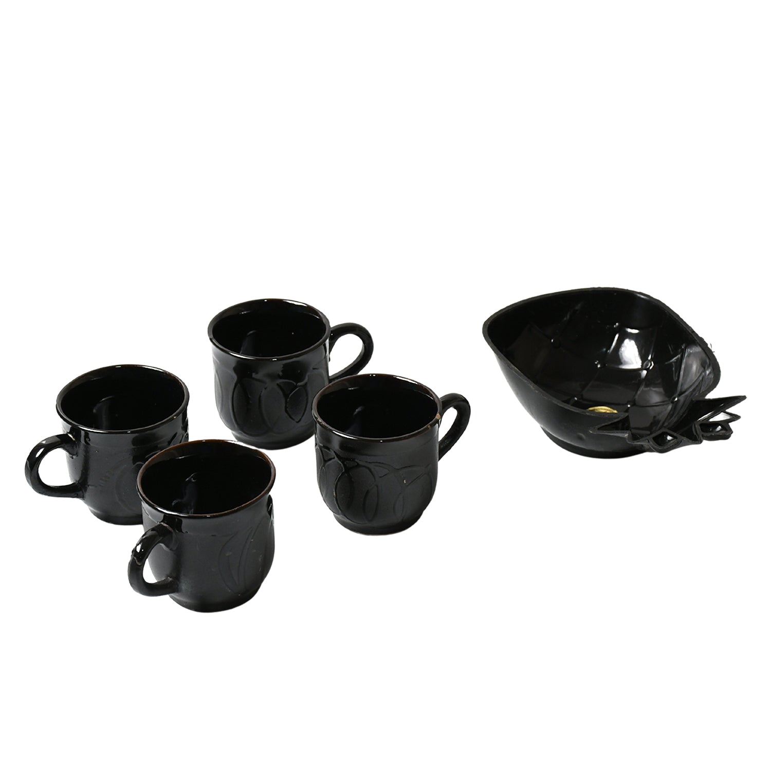 8245 Pine Party Ceramic Tea / cups / Mug Set With Pineapple Shape Serving Bowl Milk Cup, Coffee Cup, Tea Cup, Breakfast Cup, Drinking Mug or Outdoor for Household, Gift for Birthday, Wedding Party (5 Pcs set) 8245 Pine Party Ceramic Tea / cups / Mug Set With Pineapple Shape Serving Bowl Milk Cup, Coffee Cup, Tea Cup, Breakfast Cup, Drinking Mug or Outdoor for Household, Gift for Birthday, Wedding Party (5 Pcs set)